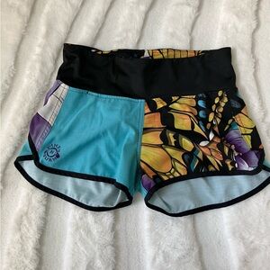 Flutter design Inknburn Multicolor Butterfly Shorts